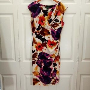 Lauren Ralph Lauren Women's Floral Wrap Dress in Size 10